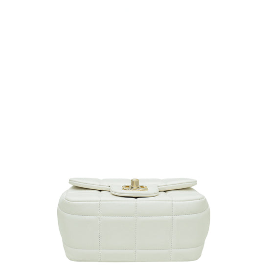 Chanel White CC Chanel Logo Dice Mini Bag