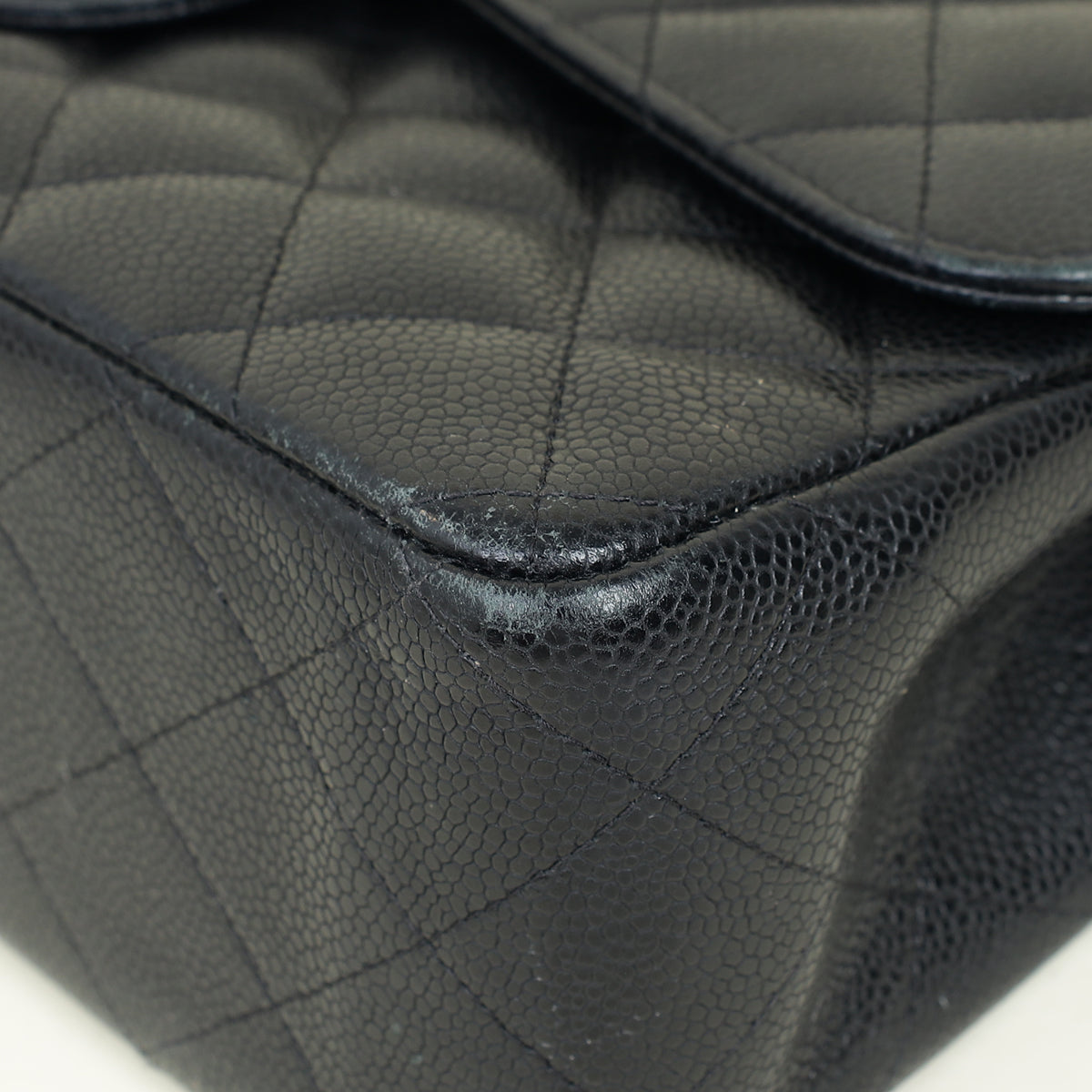 Chanel Black CC Classic Jumbo Double Flap Bag