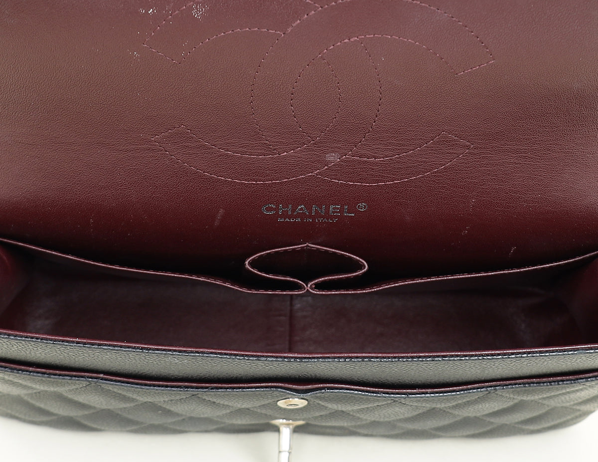 Chanel Black CC Classic Jumbo Double Flap Bag