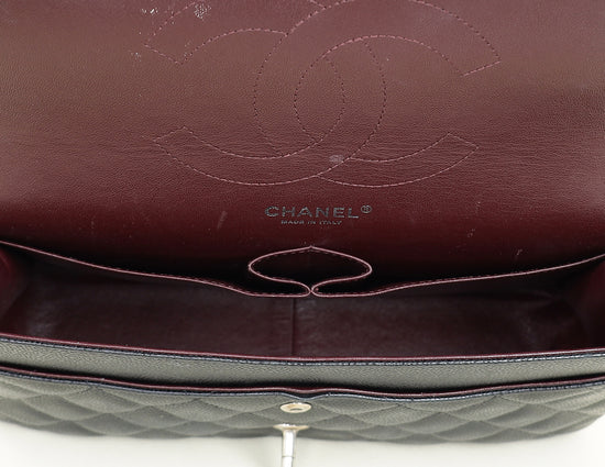 Chanel Black CC Classic Jumbo Double Flap Bag