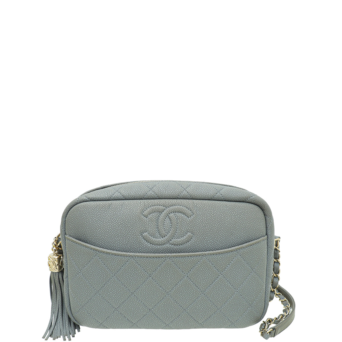 Chanel Grey CC Coco Tassel Small Camera Case – The Closet