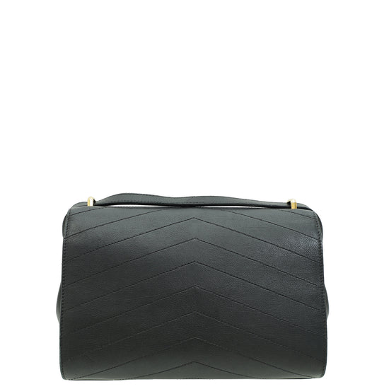 Chanel Black CC Chevron Quilted Casual Trip Flap Bag