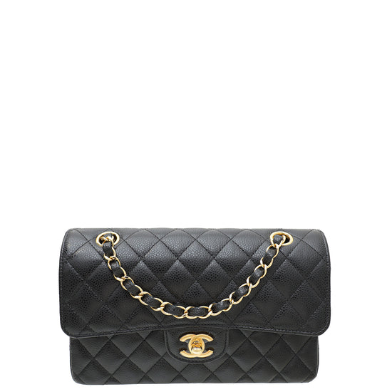 Chanel Black CC Classic Double Flap Small Bag