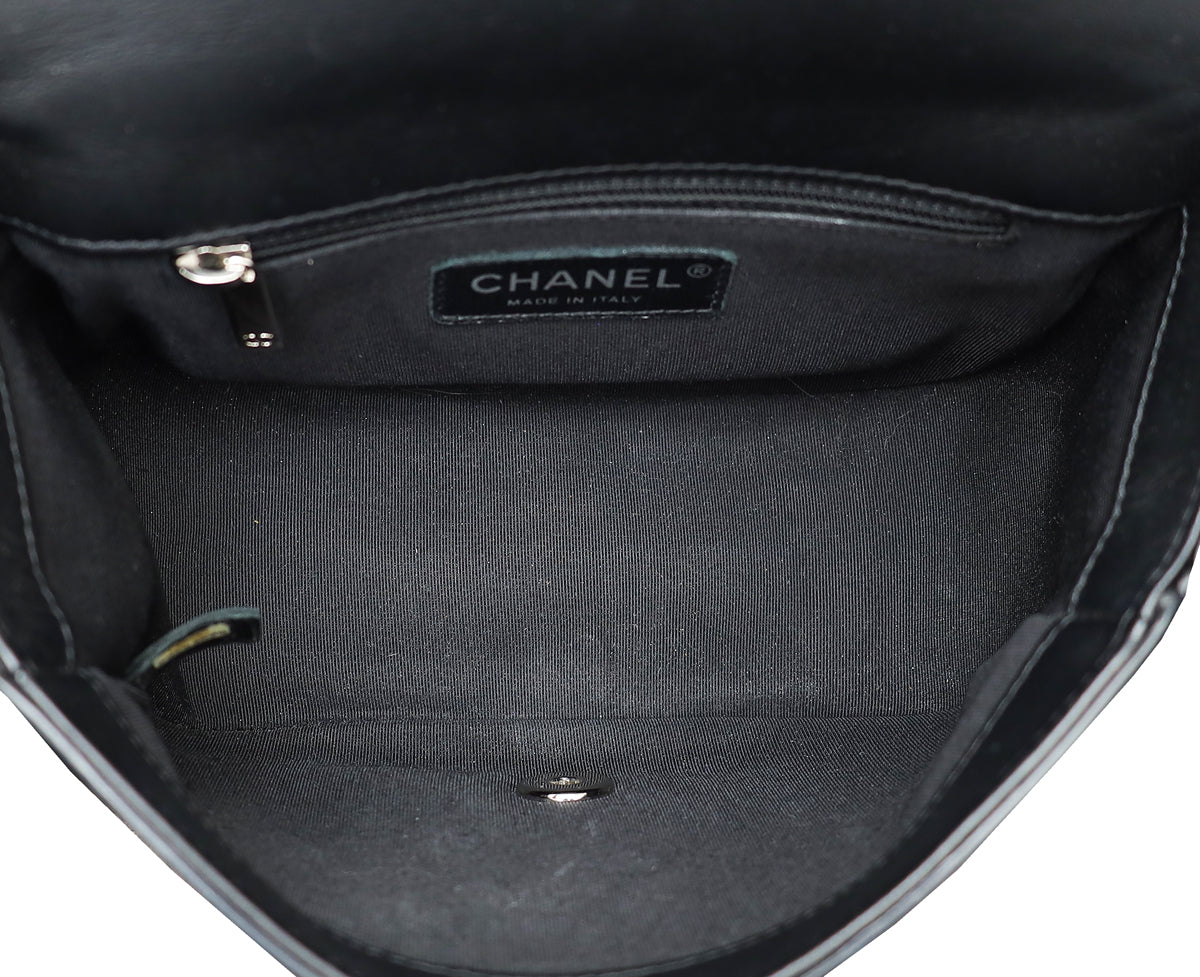 Chanel Black CC Stitched Ring My Bag Flap Small Crossbody Bag