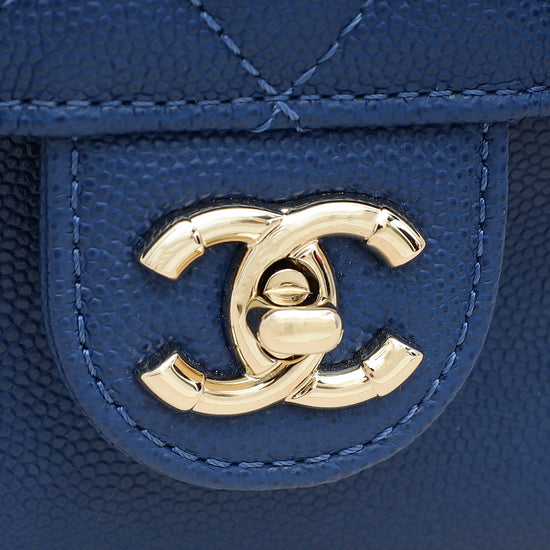 Chanel Blue CC Day Backpack Small Bag-Chanel-THE CLOSET