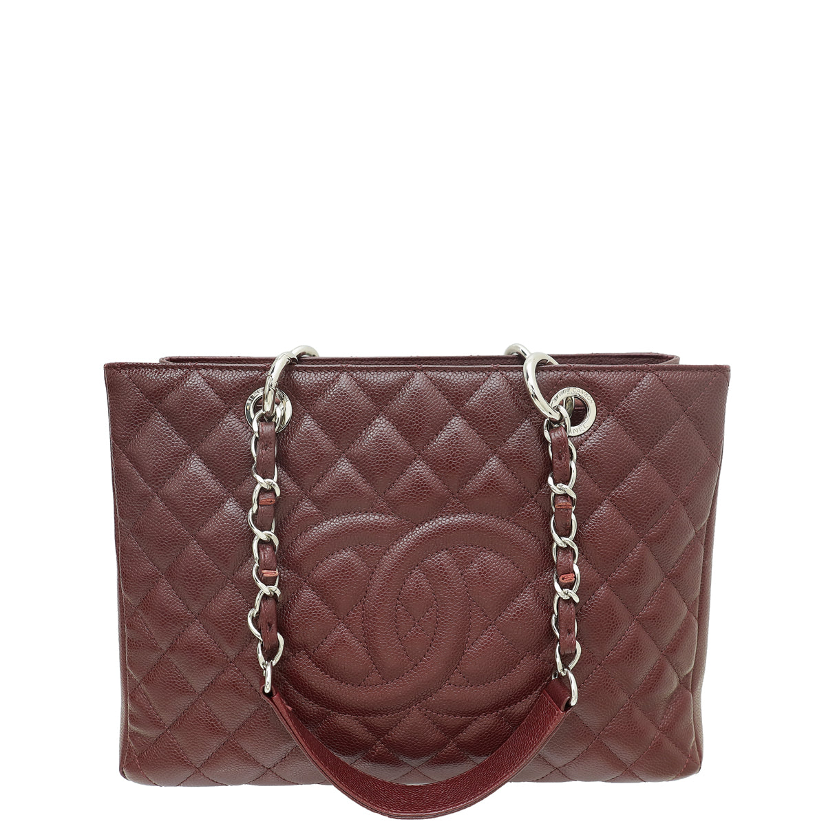 Chanel Burgundy CC GST Medium Tote Bag-Chanel-THE CLOSET