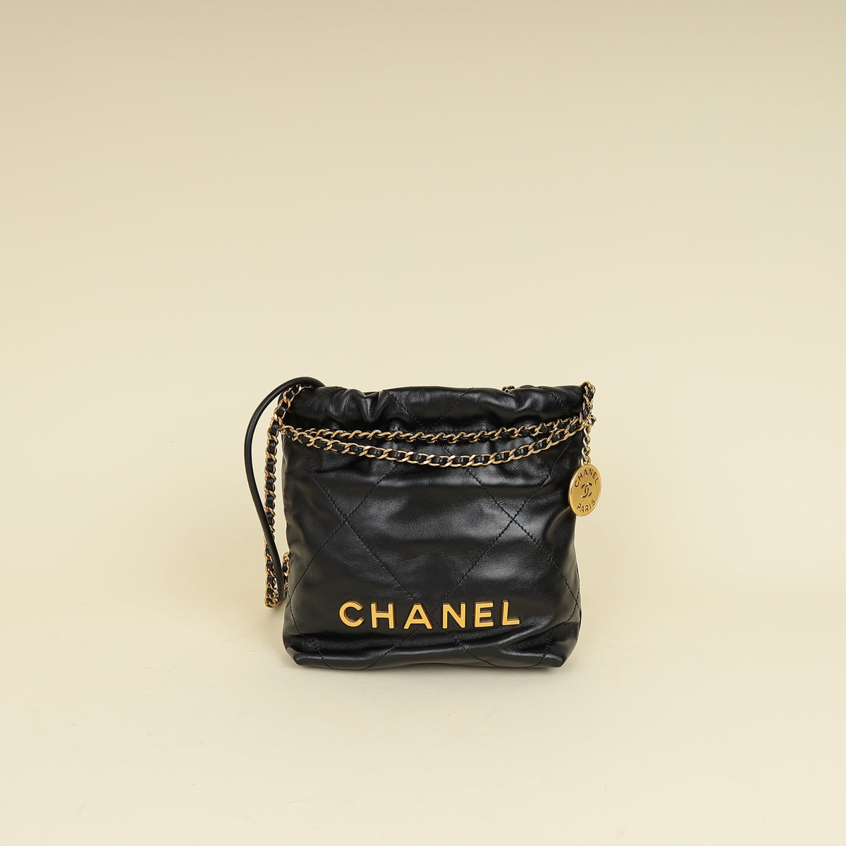 Chanel Black CC 22 Mini Shiny Bag-Chanel-THE CLOSET