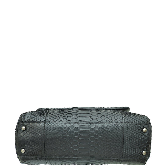 Chanel Black Python Coco Handle Bag