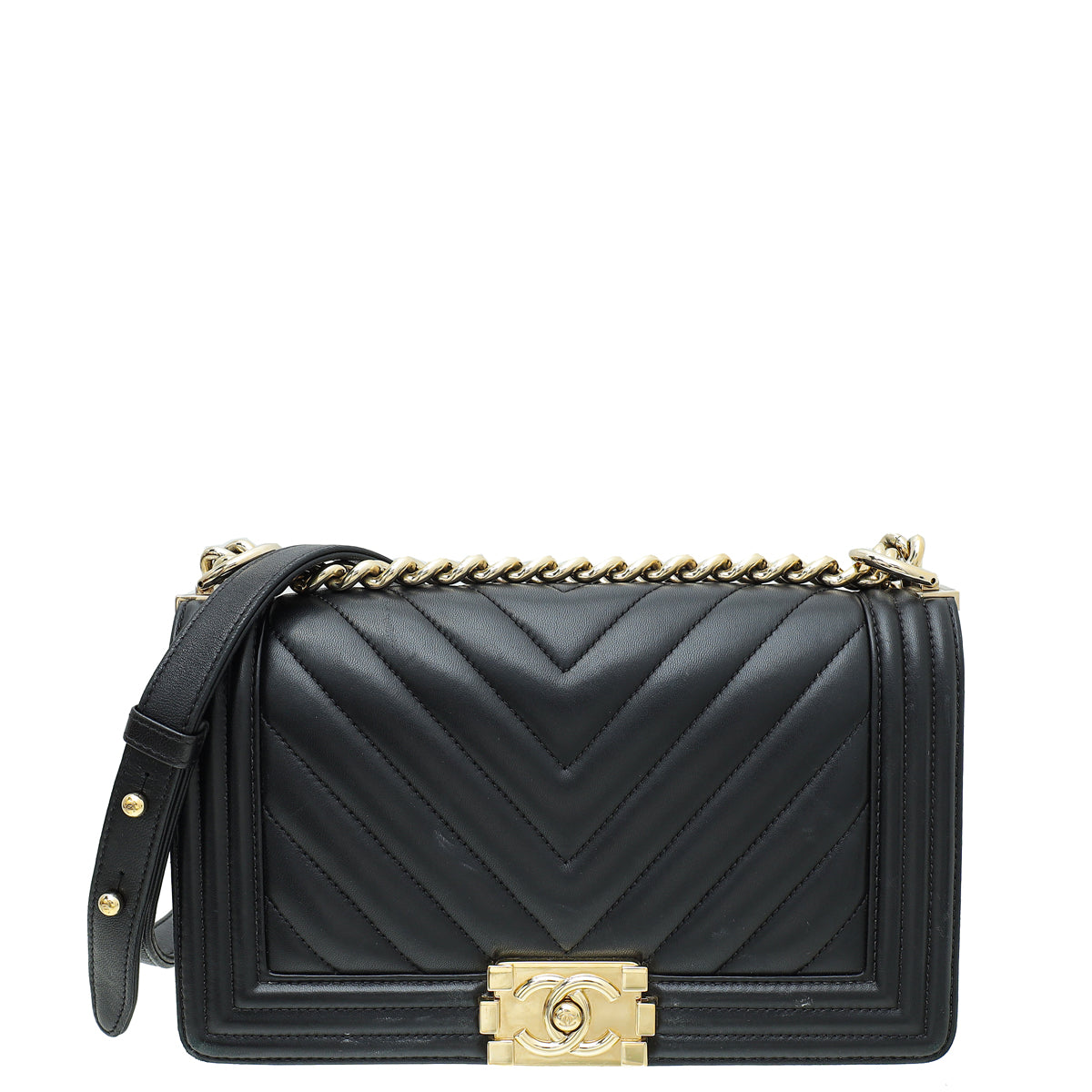 Chanel Black Le Boy Medium Flap Bag-Chanel-THE CLOSET