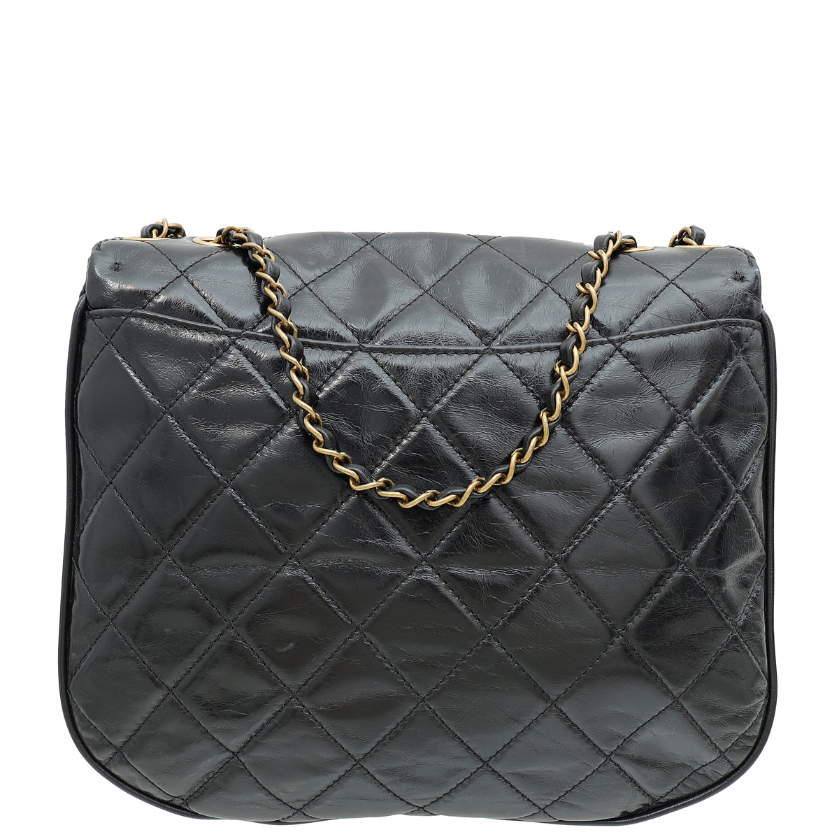Chanel Black CC Bubble Large Messenger Flap Bag-Chanel-THE CLOSET