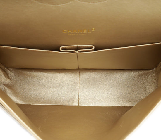 Chanel Bronze CC Classic Double Flap Maxi Bag-Chanel-THE CLOSET