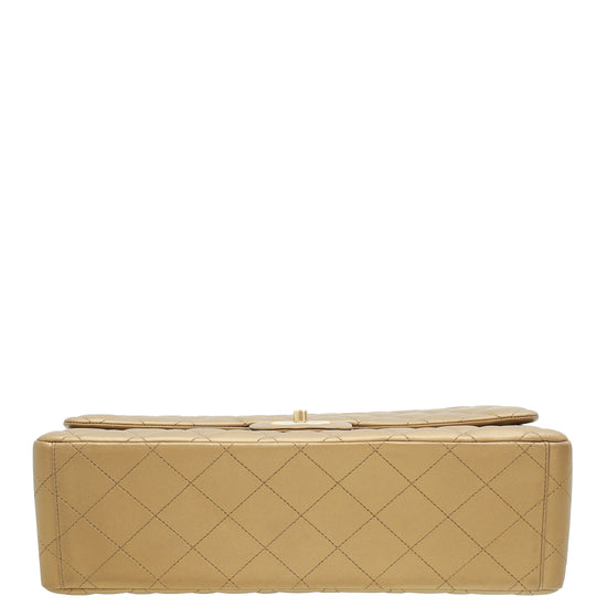 Chanel Bronze CC Classic Double Flap Maxi Bag-Chanel-THE CLOSET