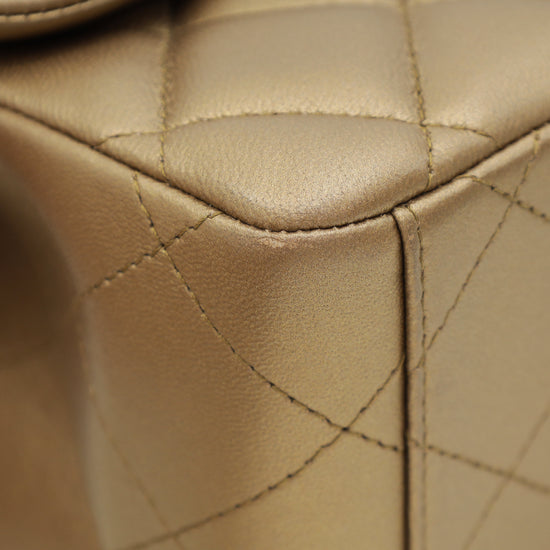 Chanel Bronze CC Classic Double Flap Maxi Bag-Chanel-THE CLOSET