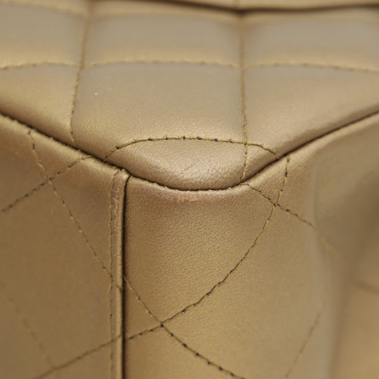 Chanel Bronze CC Classic Double Flap Maxi Bag-Chanel-THE CLOSET