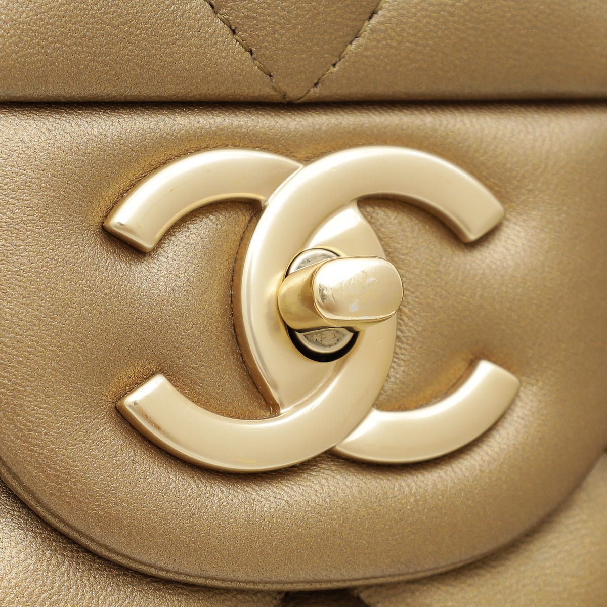 Chanel Bronze CC Classic Double Flap Maxi Bag-Chanel-THE CLOSET