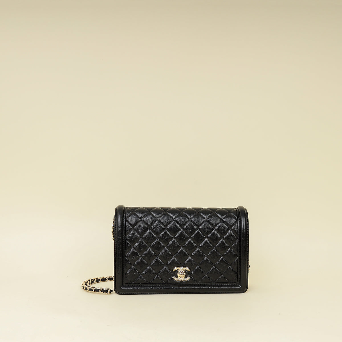 Chanel Black Wallet On Chain w/ Mirror-Chanel-THE CLOSET