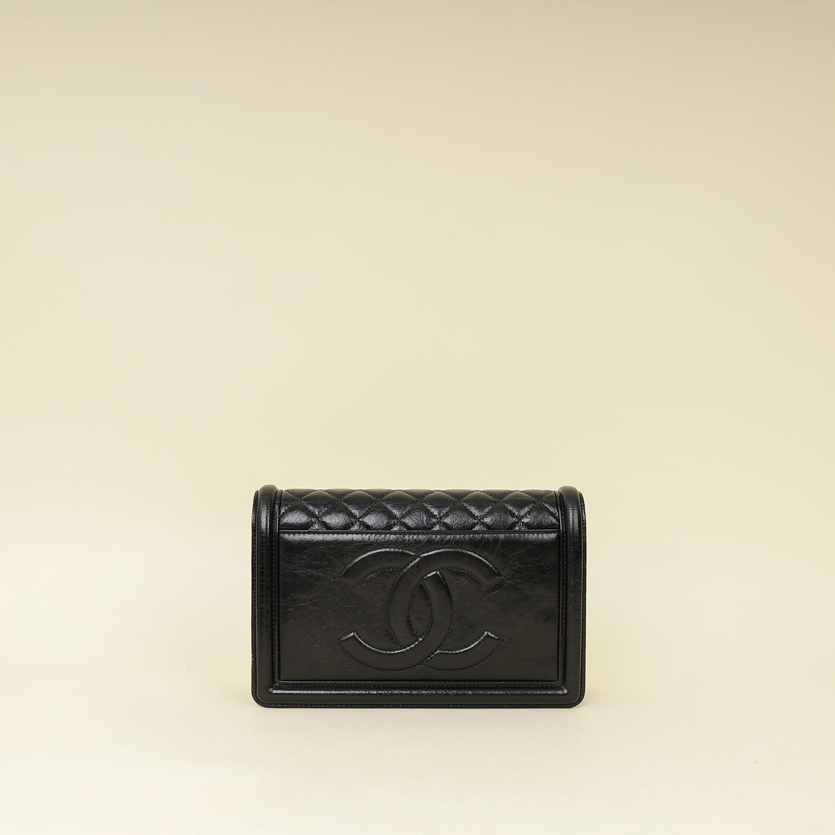 Chanel Black Wallet On Chain w/ Mirror-Chanel-THE CLOSET