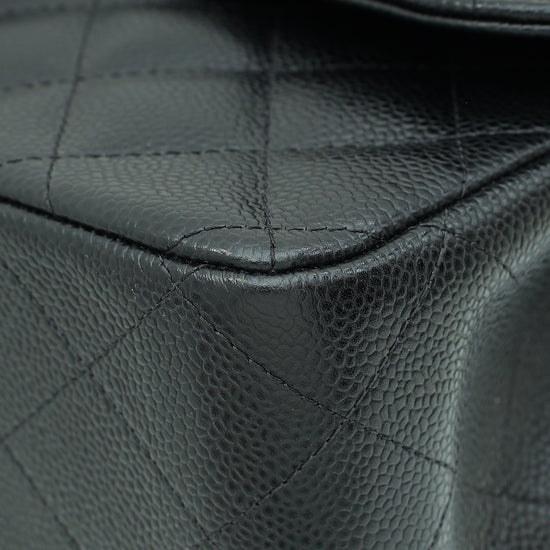 Load image into Gallery viewer, Chanel Black Classic Double Flap Jumbo Bag
