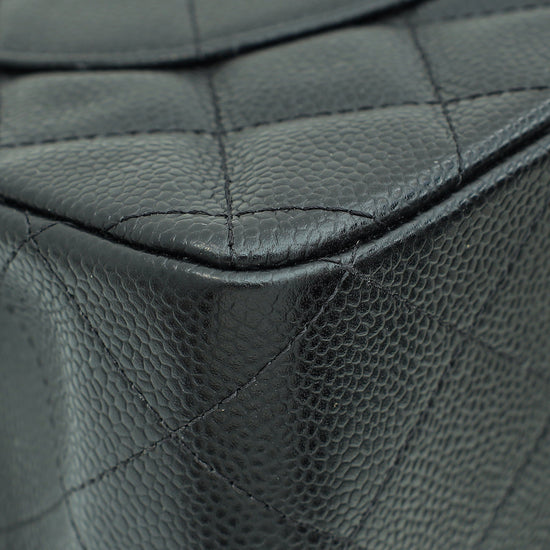Load image into Gallery viewer, Chanel Black Classic Double Flap Jumbo Bag
