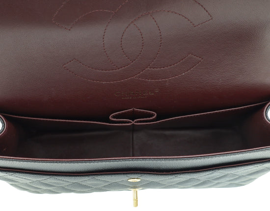 Load image into Gallery viewer, Chanel Black Classic Double Flap Jumbo Bag
