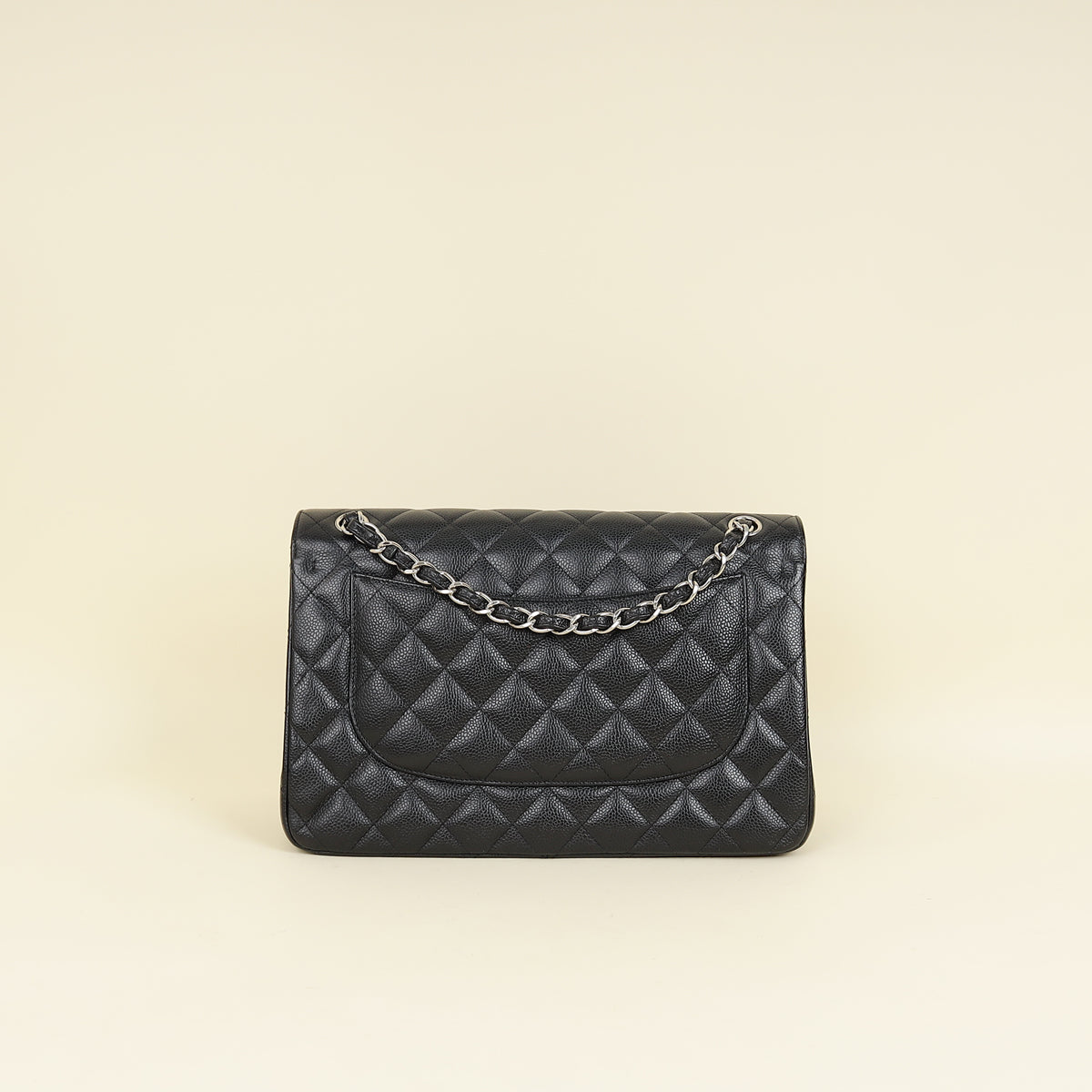 Chanel Black CC Classic Double Flap Jumbo Bag-Chanel-THE CLOSET