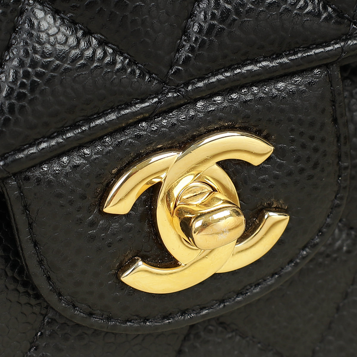 Chanel Black CC Classic 11.12 Double Flap Medium Bag