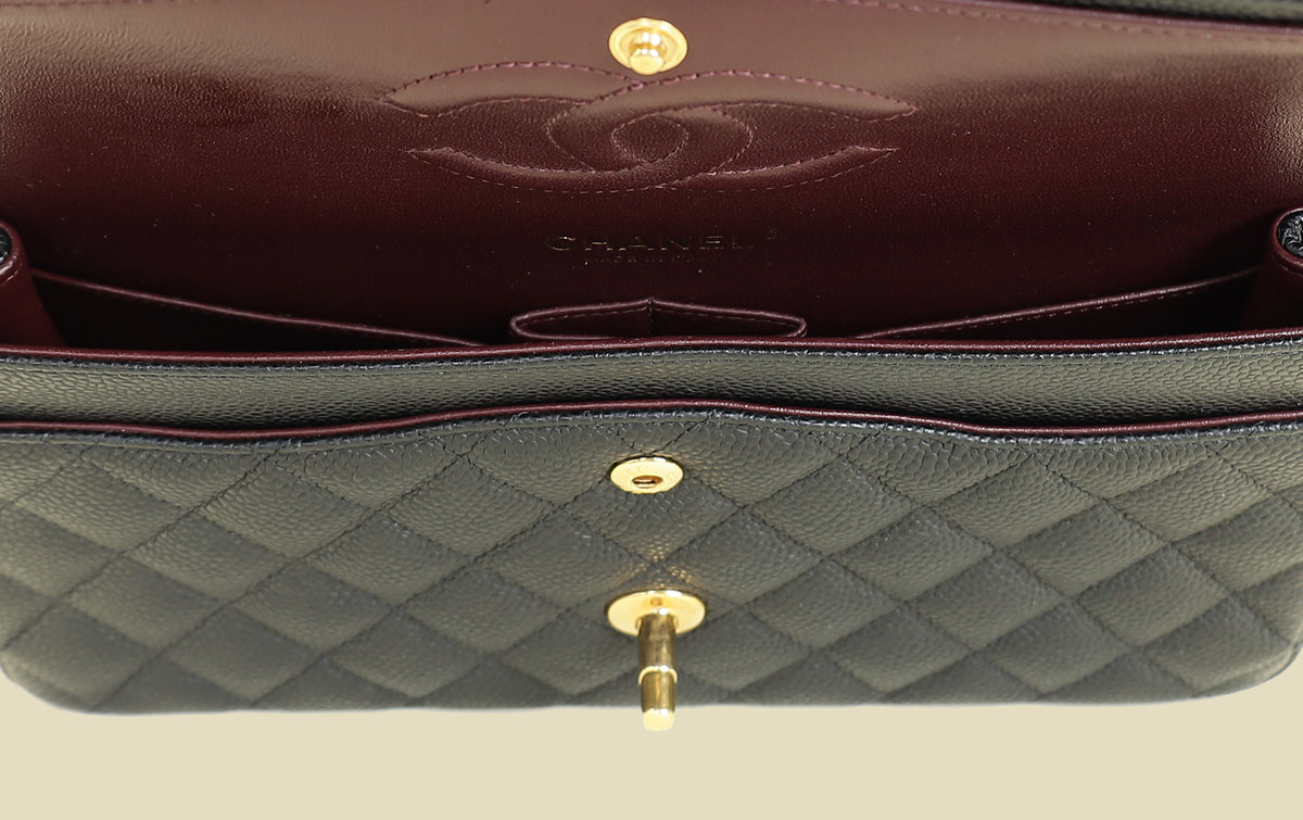 Chanel Black CC Classic 11.12 Double Flap Medium Bag