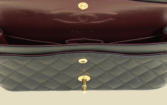 Chanel Black CC Classic 11.12 Double Flap Medium Bag