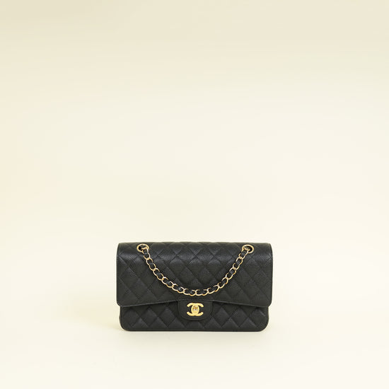 Chanel Black CC Classic 11.12 Double Flap Medium Bag