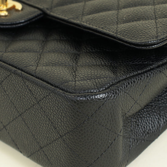 Chanel Black CC Classic 11.12 Double Flap Medium Bag