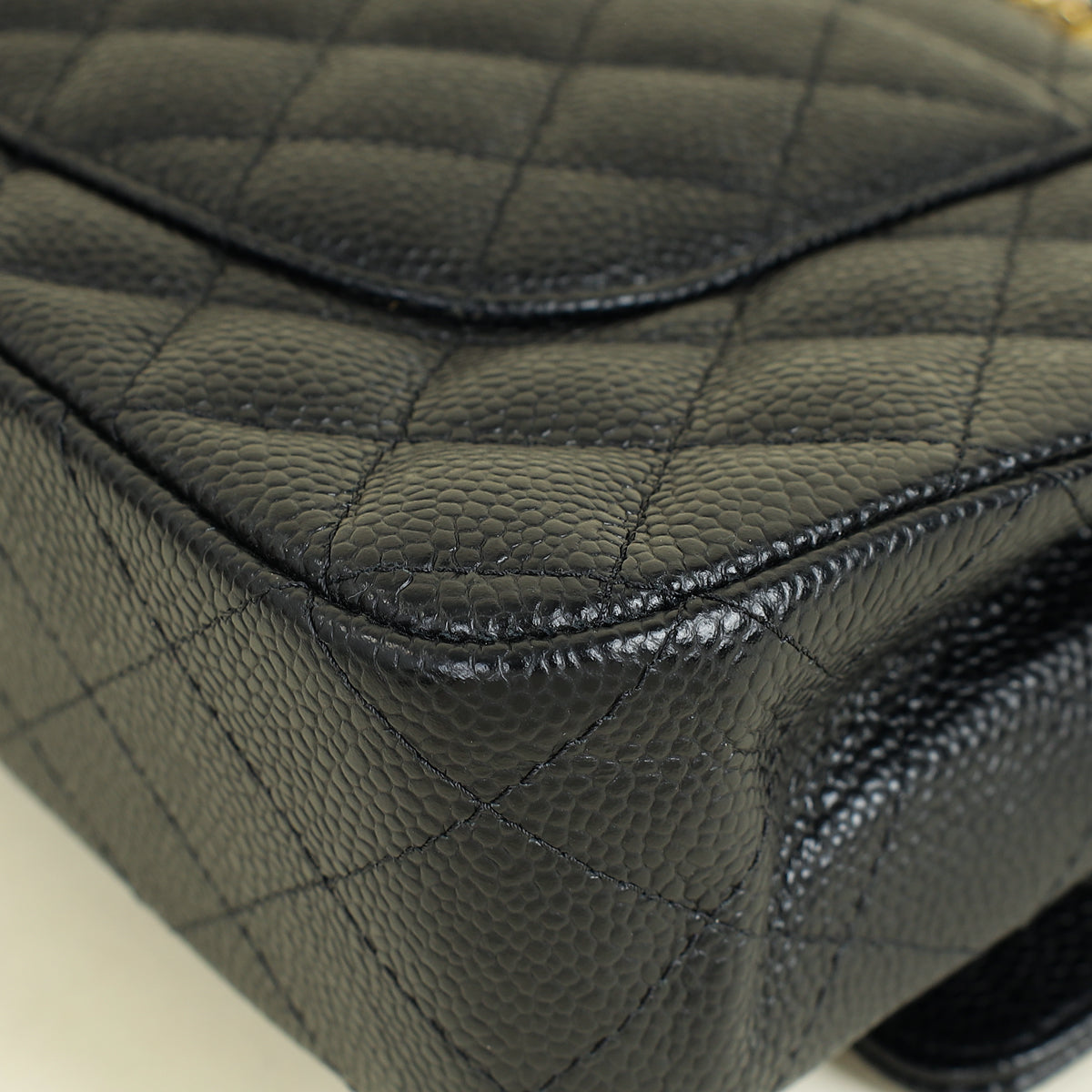 Chanel Black CC Classic 11.12 Double Flap Medium Bag