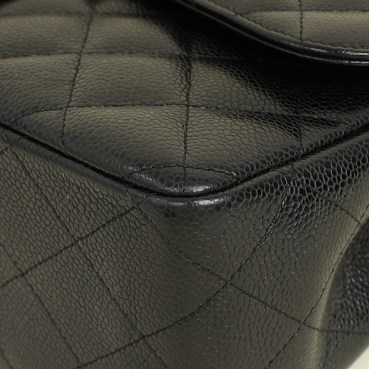 Chanel Black CC Classic Double FLap Jumbo Bag