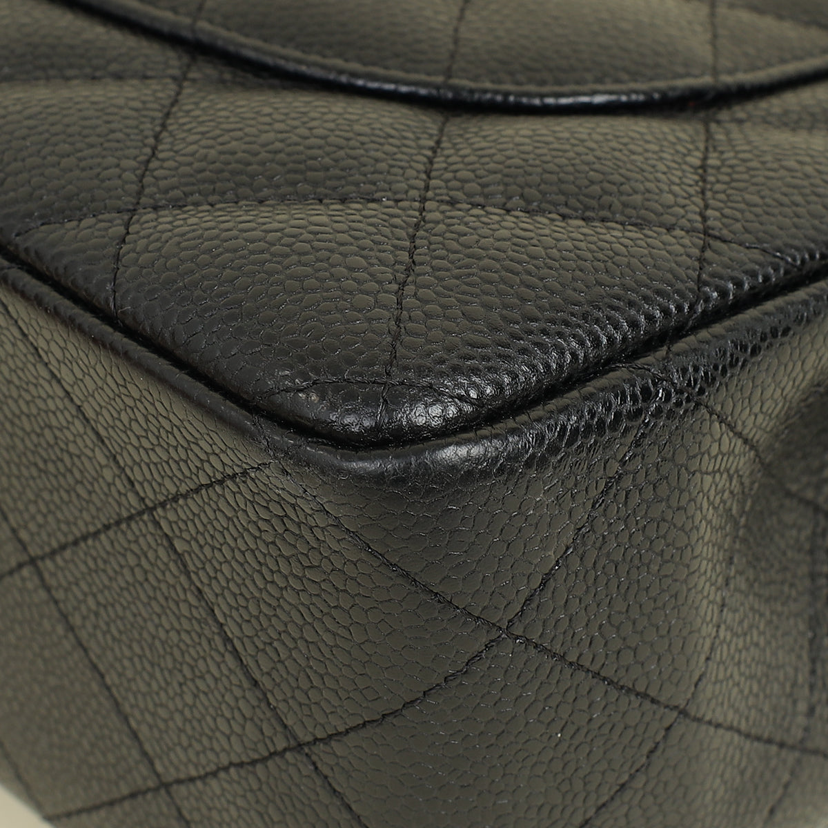 Chanel Black CC Classic Double FLap Jumbo Bag