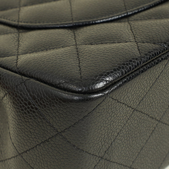 Chanel Black CC Classic Double FLap Jumbo Bag