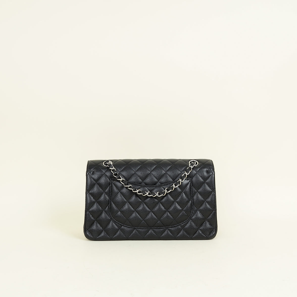 Chanel Black Classic Double Flap Medium Bag
