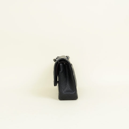 Chanel Black Classic Double Flap Medium Bag