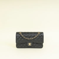Chanel Black Classic Double Flap Medium Bag