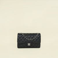 Chanel Black Classic Double Flap Jumbo Bag