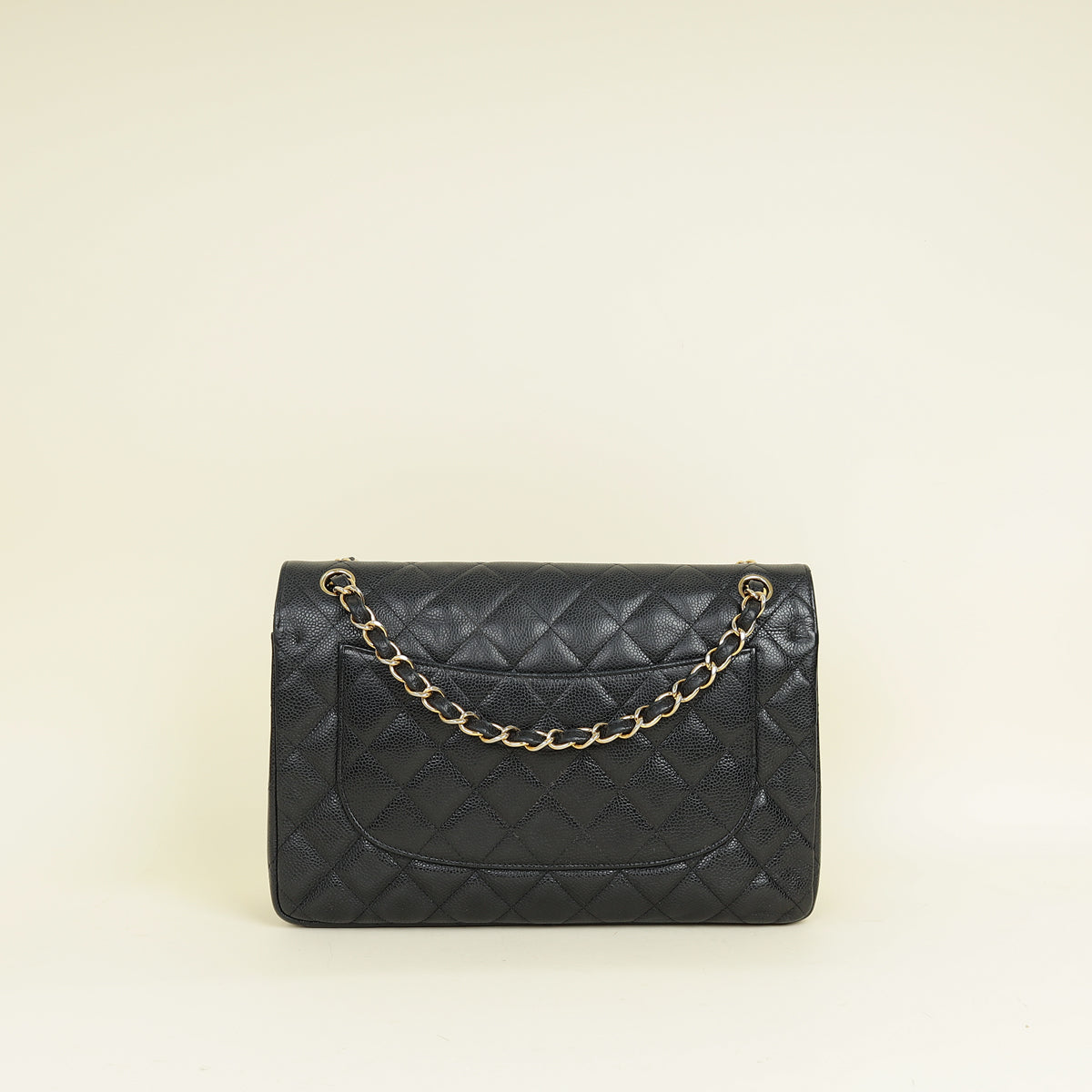 Chanel Black CC Classic Double Flap Jumbo Bag