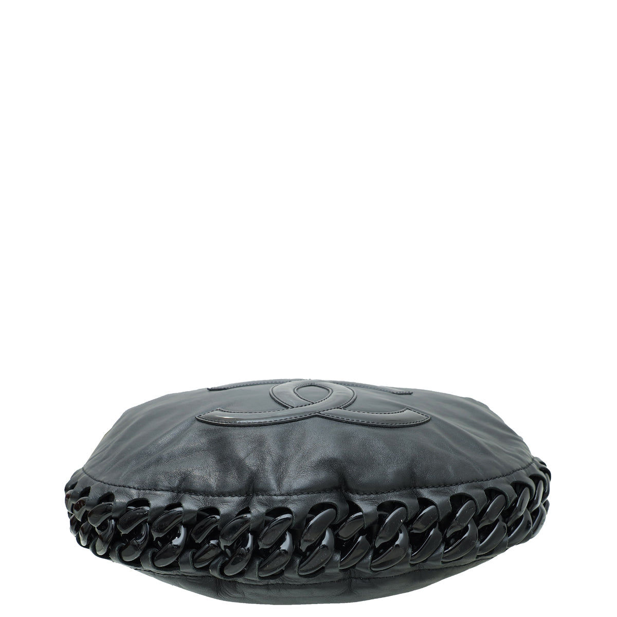 Chanel Black CC Resin Modern Chain Hobo Bag
