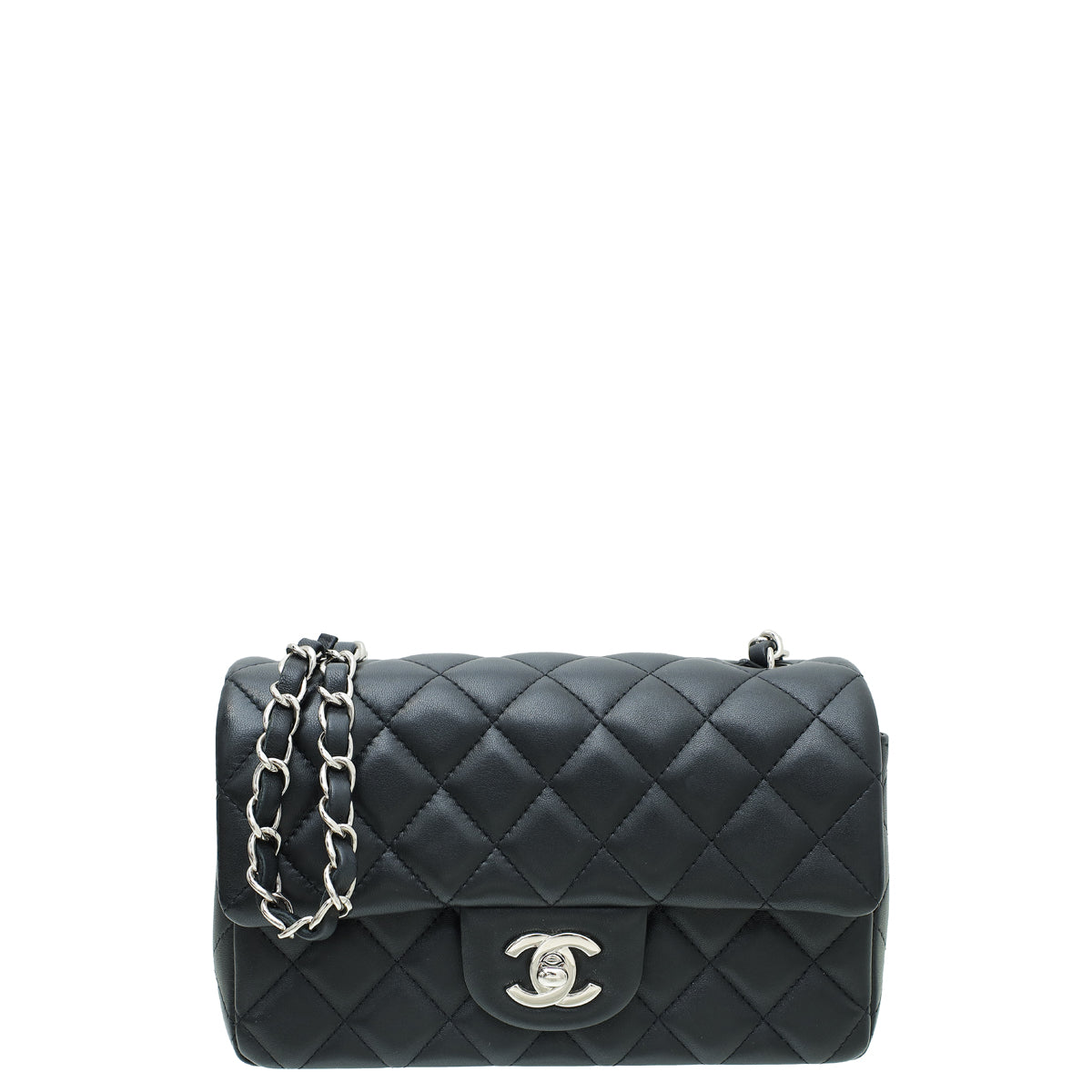 Chanel Black CC Classic Rectangular Mini Flap Bag-Chanel-THE CLOSET
