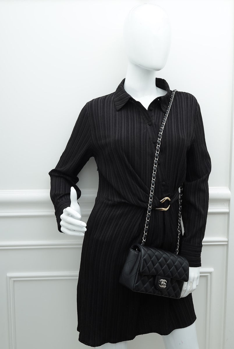 Chanel Black CC Classic Rectangular Mini Flap Bag – The Closet