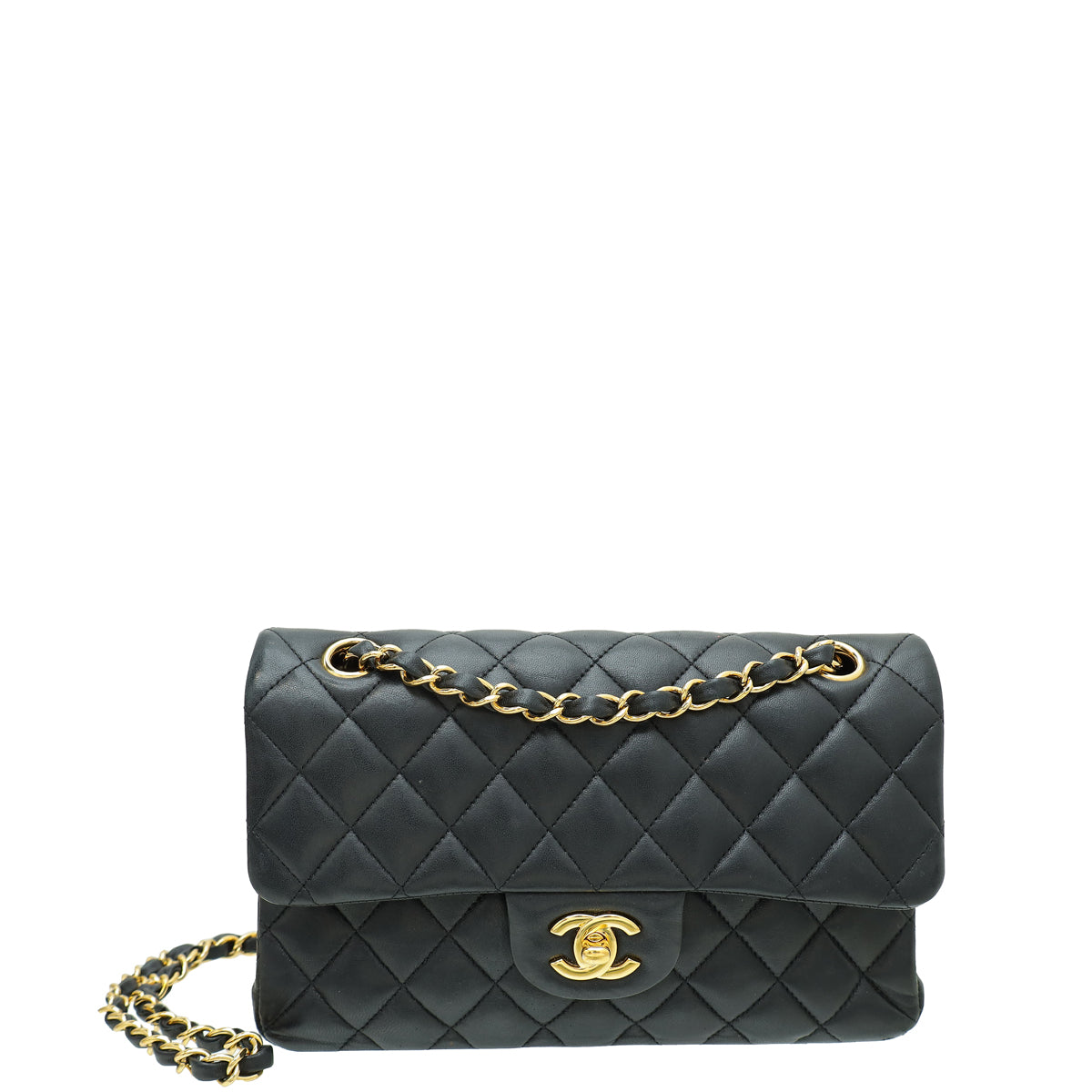 Chanel Black Classic Double Flap Small Bag