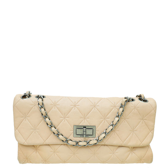 Chanel Light Pink Reissue Cross Stitch Flap Bag