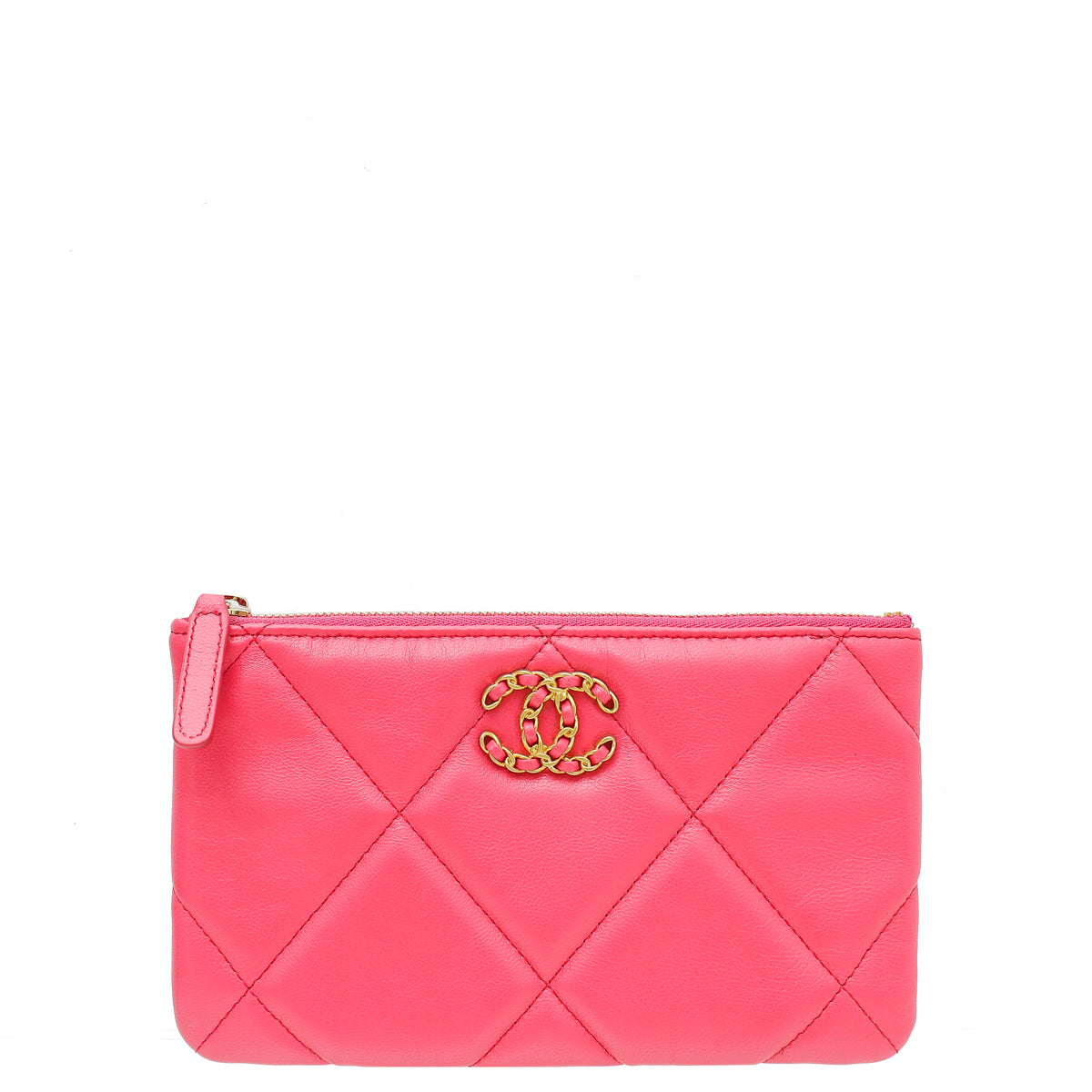 Chanel Pink CC 19 Small Case Pouch-Chanel-THE CLOSET