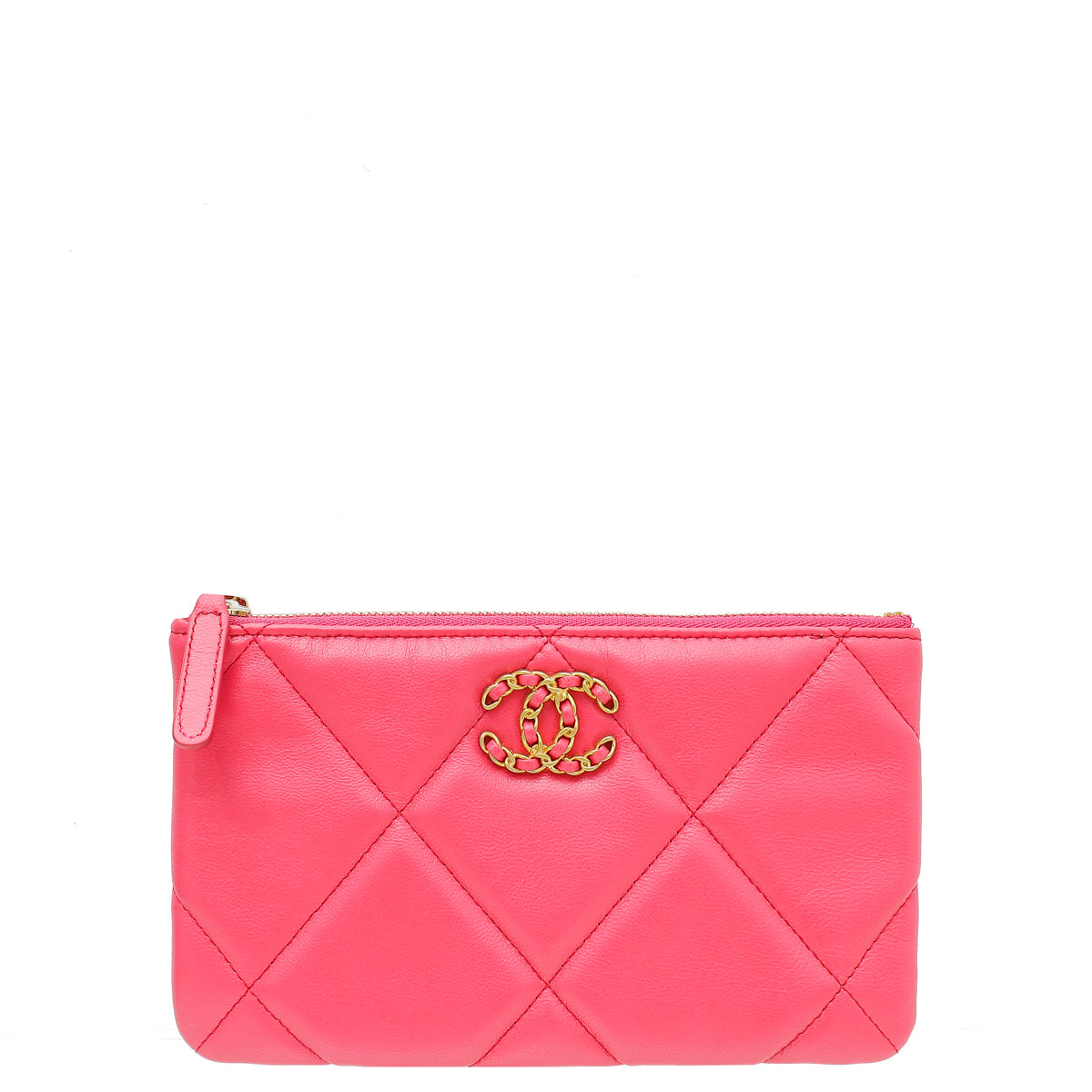 Chanel Pink CC 19 Small Case Pouch