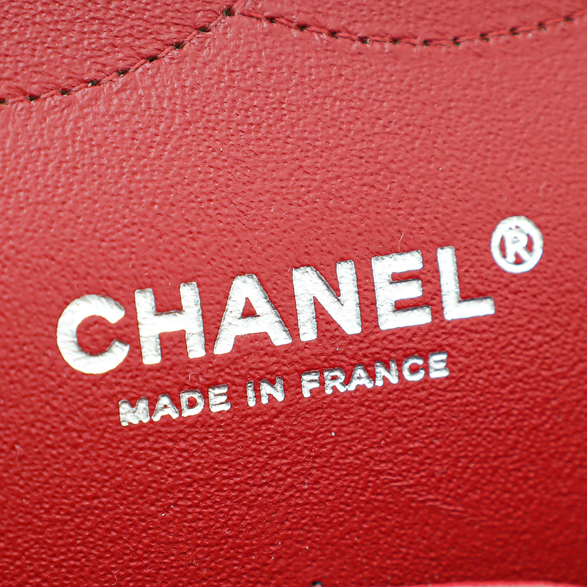 Chanel Dark Red CC Classic Double Flap Jumbo Bag