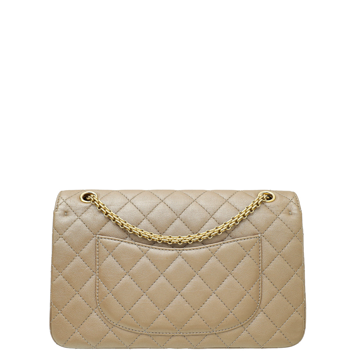 Chanel Metallic Brownish Champagne 2.55 Reissue 226 Double Flap Bag-Chanel-THE CLOSET