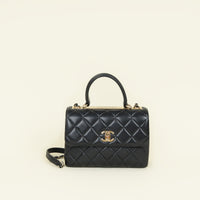 Chanel Black CC Trendy Top Handle Flap Bag