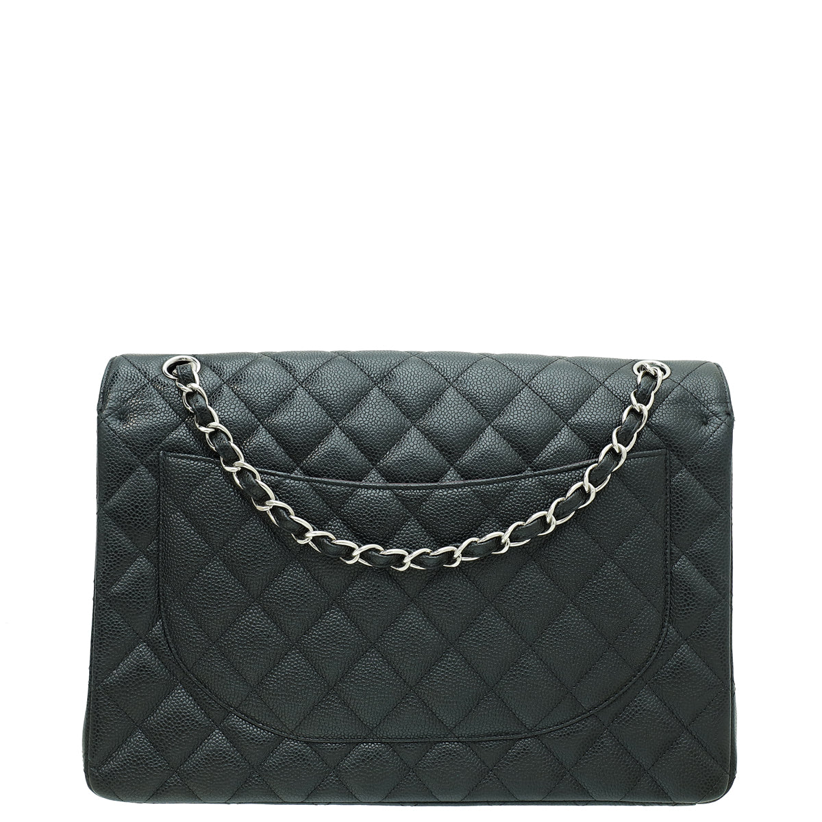 Chanel Black CC Classic Double Flap Maxi Bag-Chanel-THE CLOSET